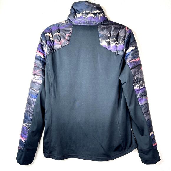 ORAGE Phoenix Jacket Quilted Puffer Full Zip Printed High Collar LARGE Ski Layer - Picture 5 of 8